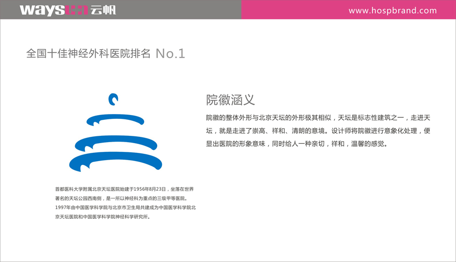 神经外科医院院徽设计 神经外科医院VI设计 神经外科医院标识标牌设计制作 神经外科医院导视系统设计制作 神经外科医院标识系统设计制作